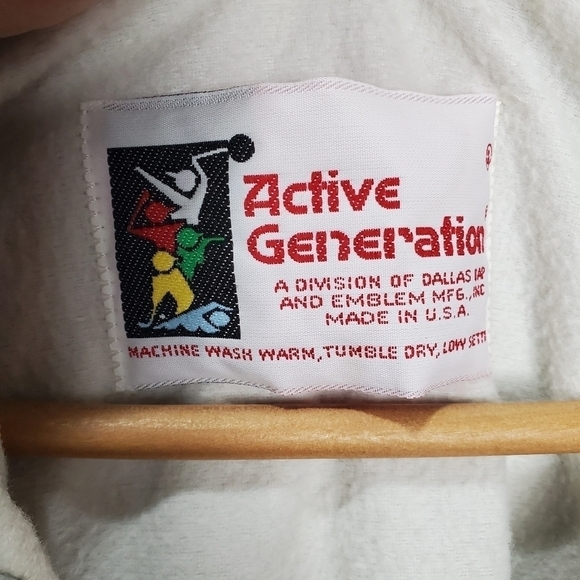 Vintage 80s Light Gray Snap Button Collar Lined Coaches Jacket Size XL - Picture 5 of 9